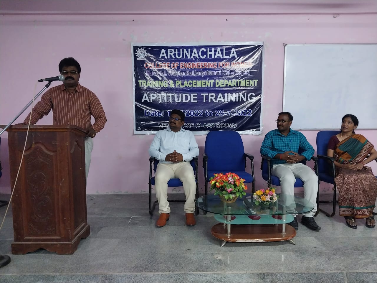 Aptitude Training organized by Training and Placement Department