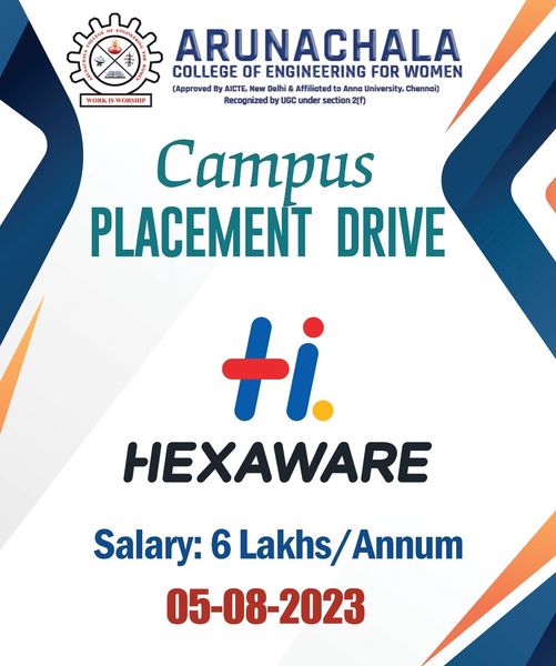 CAMPUS PLACEMENT DRIVE ON 05-08-2023