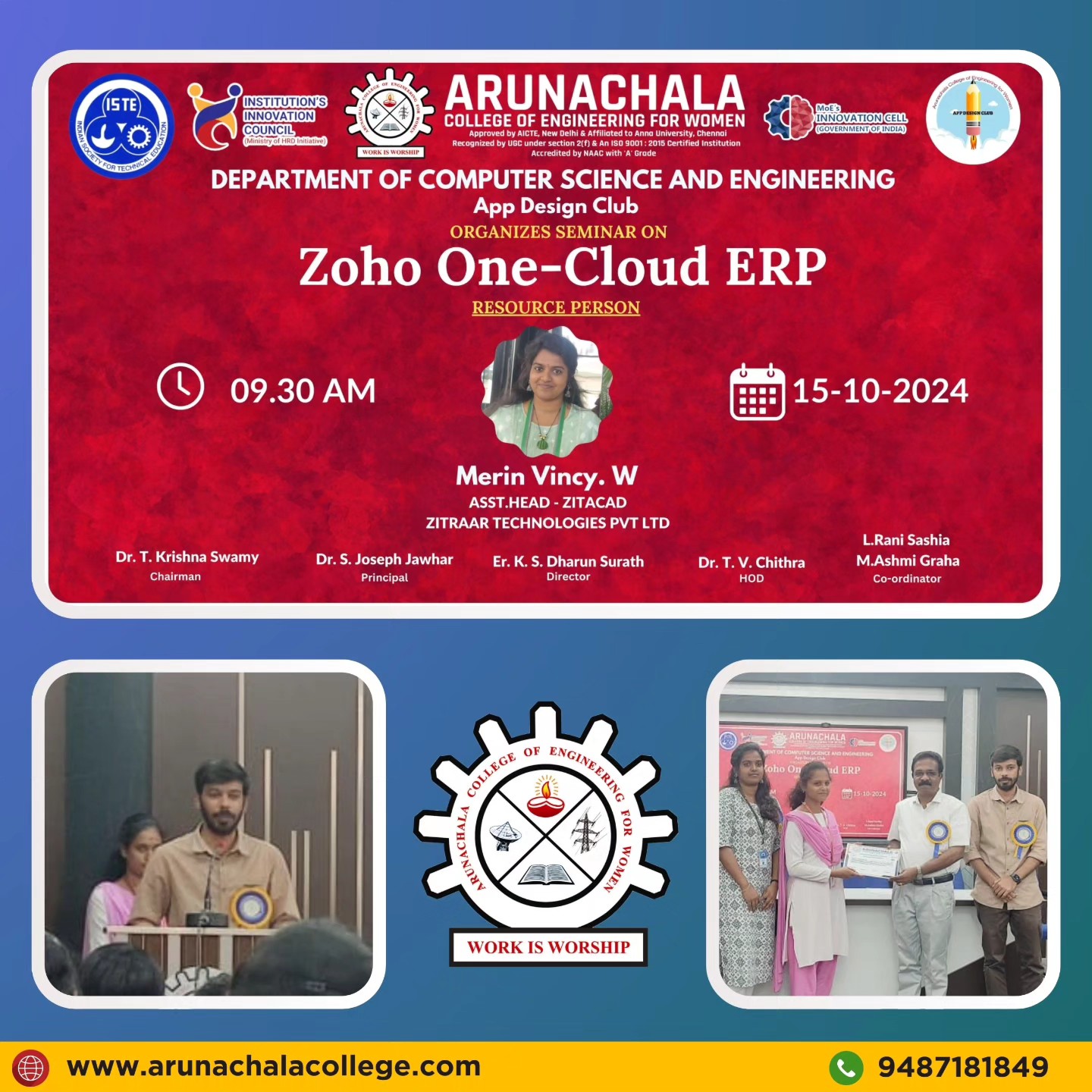 Seminar on Zoho One-Cloud ERP